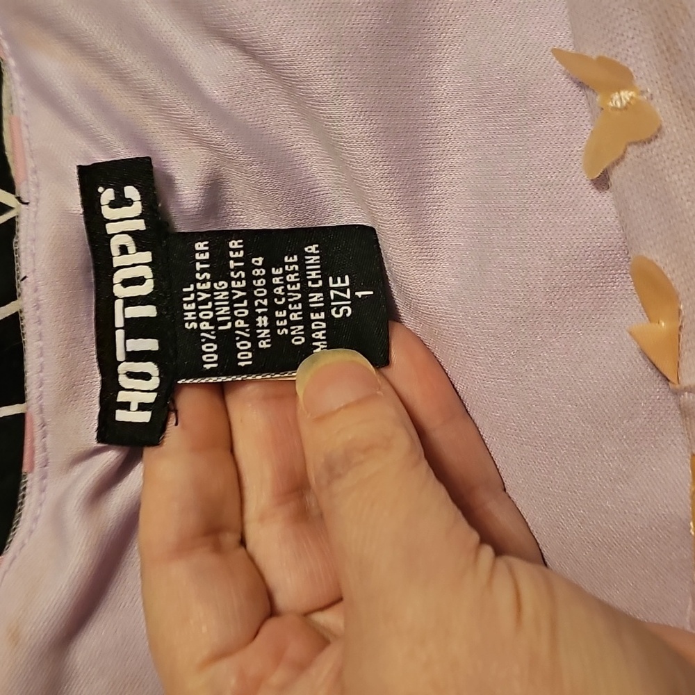 Hot Topic, 3d Butterfly Rainbow Dress, Plus Size 1, Like New - Picture 3 of 3